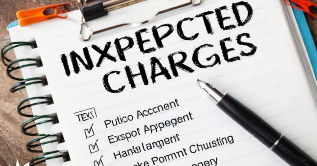 Action Steps for Unexpected Charges