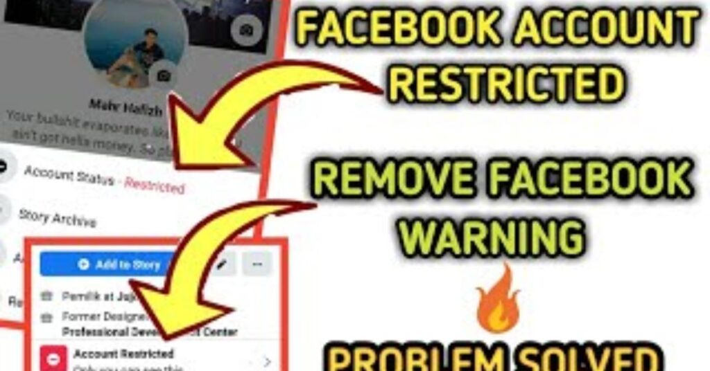 How do I recover a restricted Facebook account