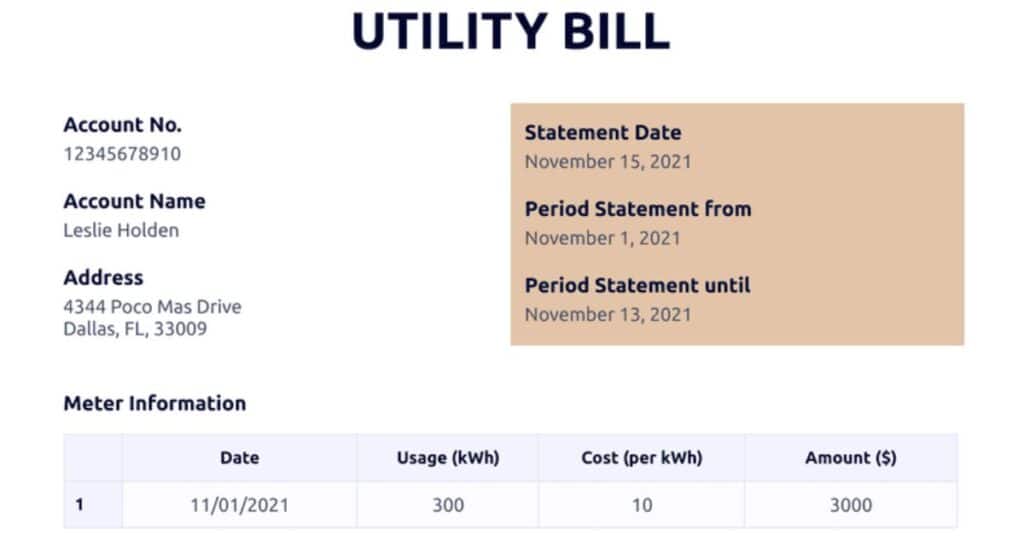 What is a Utility Bill