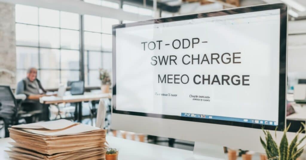 What to do if you see a tot odp swp cr memo charge