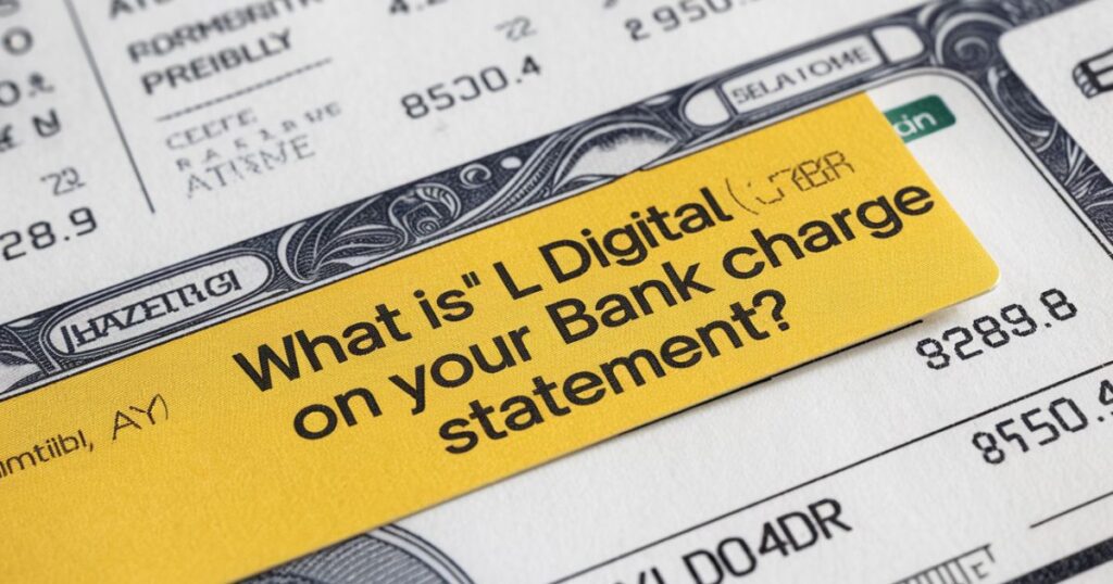 What is Int l digital charge on your bank statement?